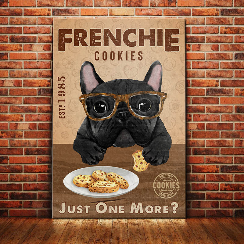 French Bulldog Cookies Company Canvas French Bulldog Cookies Company Canvas