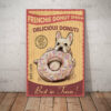 French Bulldog Donut Shop Canvas