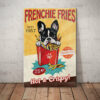 French Bulldog Fries Canvas