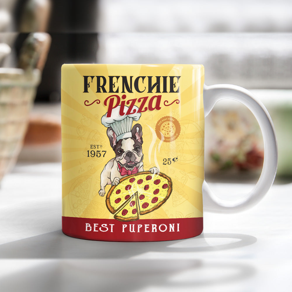 French Bulldog Pizza Mug French Bulldog Pizza Mug