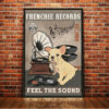 French Bulldog Record Company Canvas