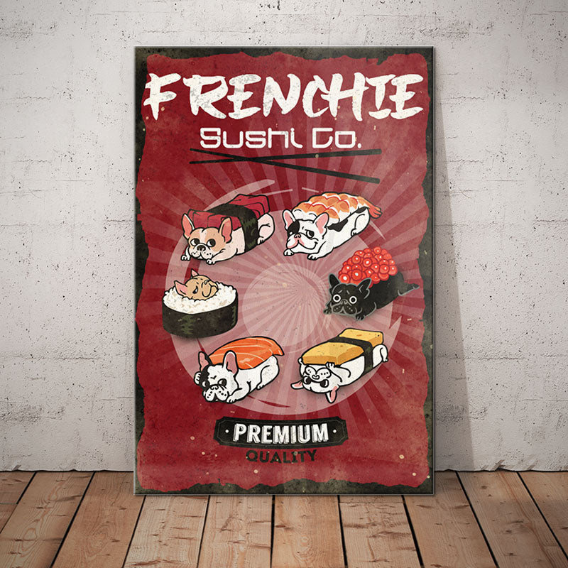 French Bulldog Sushi Company Canvas French Bulldog Sushi Company Canvas