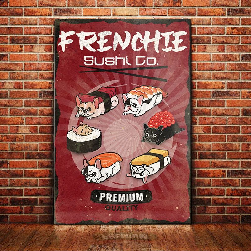 French Bulldog Sushi Company Canvas French Bulldog Sushi Company Canvas