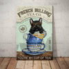 French Bulldog Tea Company Canvas
