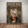 French Bulldog Wine Company Canvas