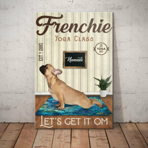 French Bulldog Yoga Class Canvas