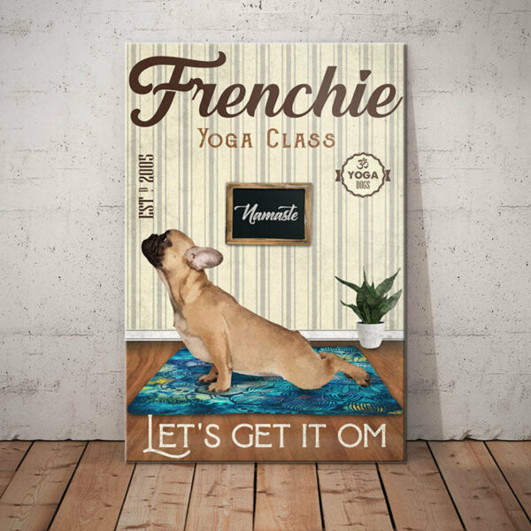 French Bulldog Yoga Class Canvas