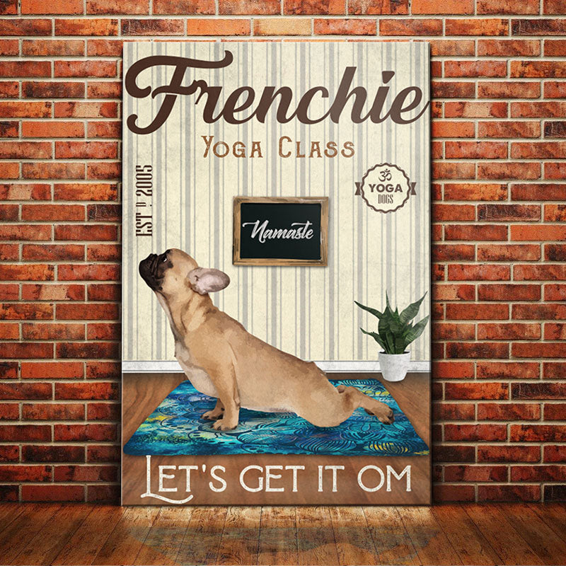 French Bulldog Yoga Class Canvas French Bulldog Yoga Class Canvas