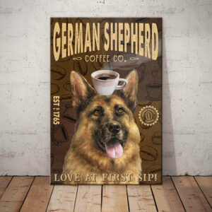 German Shepherd Coffee Company Canvas