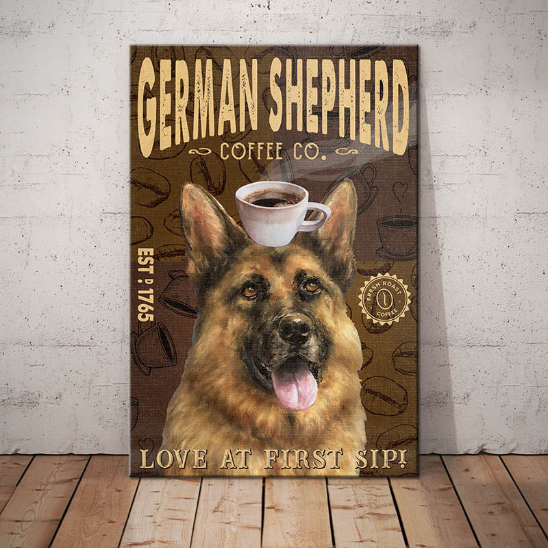 German Shepherd Coffee Company Canvas German Shepherd Coffee Company Canvas