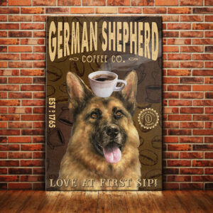German Shepherd Coffee Company Canvas