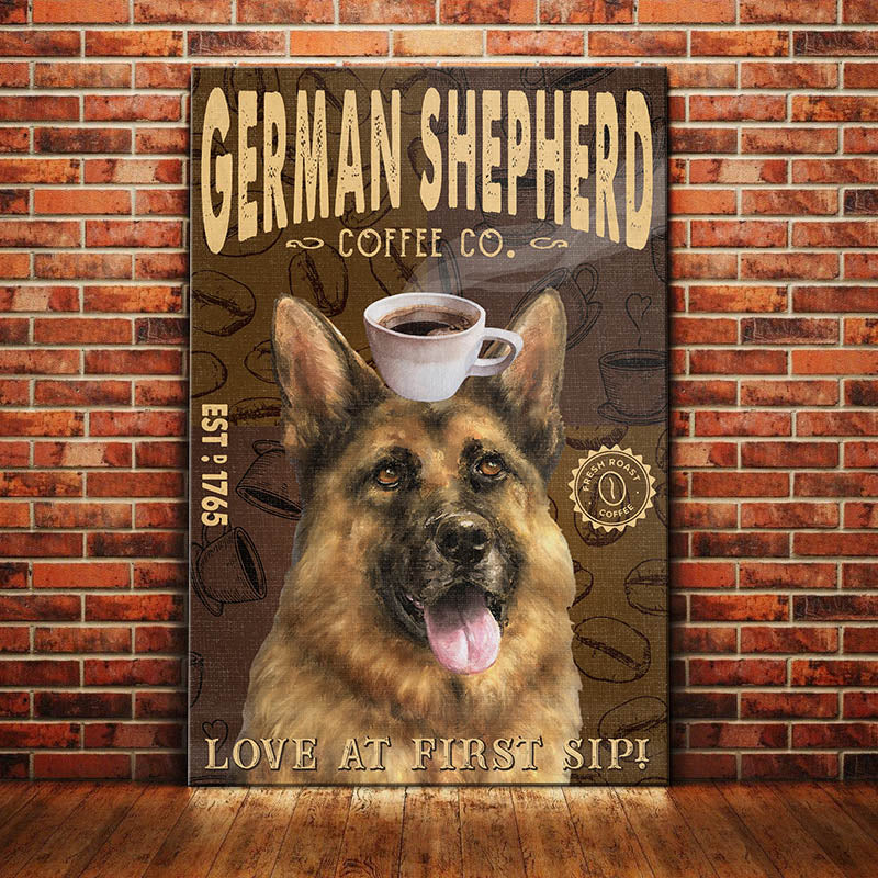 German Shepherd Coffee Company Canvas German Shepherd Coffee Company Canvas