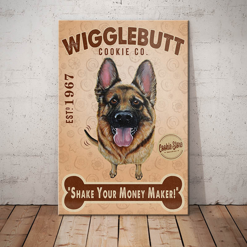 German Shepherd Cookie Company Canvas German Shepherd Cookie Company Canvas