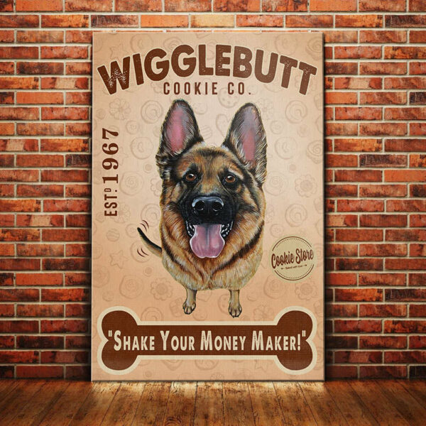 German Shepherd Cookie Company Canvas