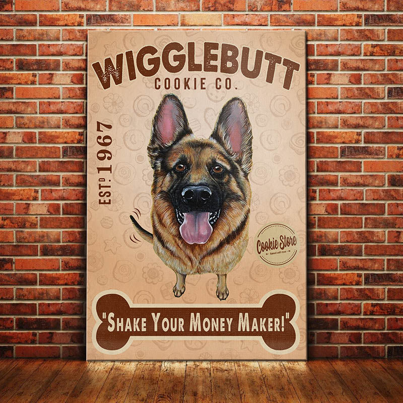 German Shepherd Cookie Company Canvas German Shepherd Cookie Company Canvas