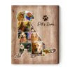 Gift For Golden Retriever, Golden Retriever Dog Photo Collage, Personalized Gifts For Golden Retriever Lovers