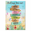 God Says You Are Location Sign Canvas
