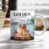 Golden Retriever Dog Lake House Mug