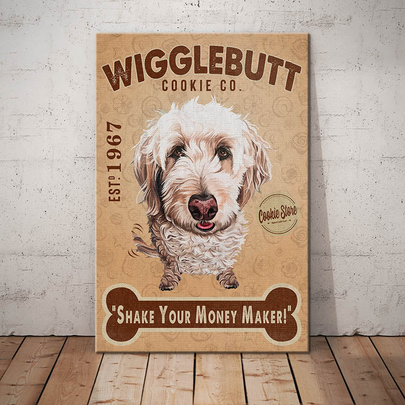 Goldendoodle Dog Cookie Company Canvas Goldendoodle Dog Cookie Company Canvas