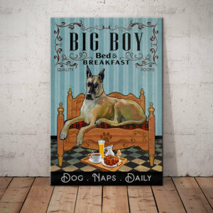 Great Dane Bedroom Canvas