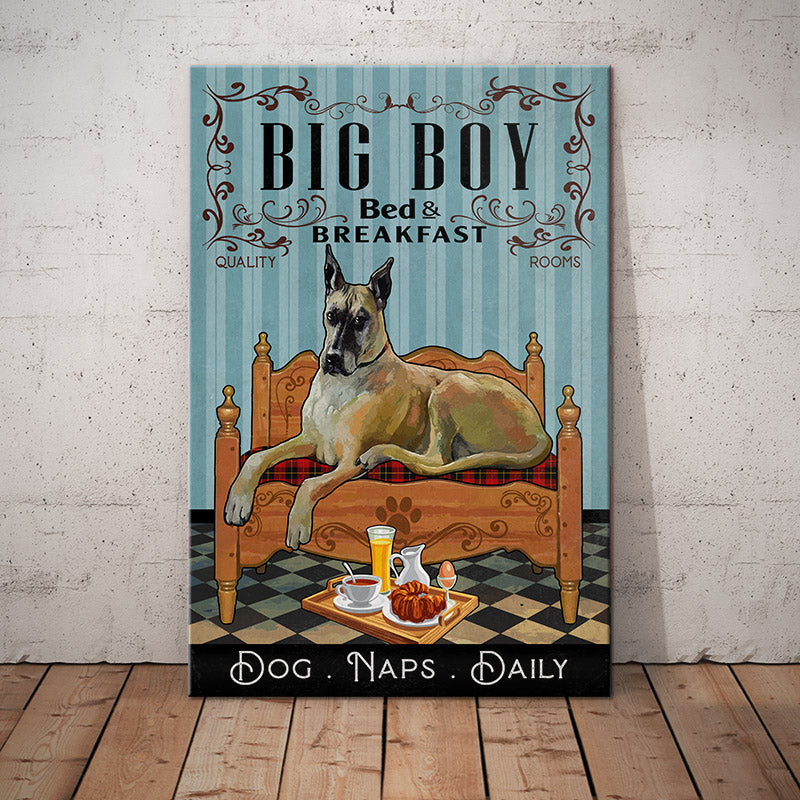 Great Dane Bedroom Canvas Great Dane Bedroom Canvas