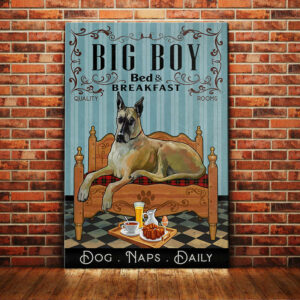 Great Dane Bedroom Canvas