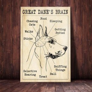 Great Dane Vintage Canvas