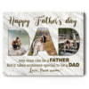 Happy Father’s Day Personalized Canvas, 2024 Fathers Day Gift, Custom Fathers Day Picture Gift From Kids – Best Personalized Gifts For Everyone