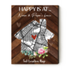 Happy Is At House Map Print, Mothers Day Gift From Grandchildren, Personalised Gift For Grandparents – Best Personalized Gifts For Everyone