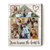 House Family Collage Gift, Custom Family Gifts, Best Gift For Parents, Home Is Where The Heart Is Print – Best Personalized Gifts For Everyone