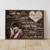 I Love You More Couple Photo Canvas, Personalised Photo Gift For Him, Anniversay Gift For Husband – Best Personalized Gifts For Everyone