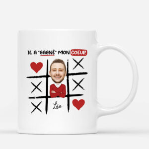 IlElleVous A Gagne Mon Coeur (cadeau pour la Saint-Valentin) – Cadeau Personnalise Mug pour Couple