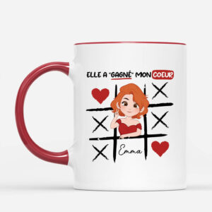 IlElleVous A Gagne Mon Coeur (cadeau pour la Saint-Valentin) – Cadeau Personnalise Mug pour Couple