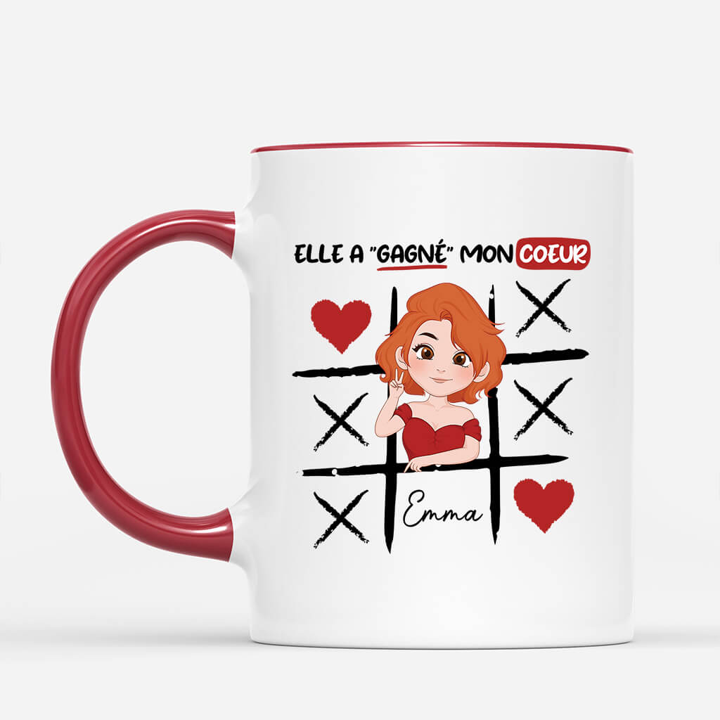 IlElleVous A Gagne Mon Coeur (cadeau pour la Saint-Valentin) - Cadeau Personnalise Mug pour Couple IlElleVous A Gagne Mon Coeur (cadeau pour la Saint-Valentin) - Cadeau Personnalise Mug pour Couple