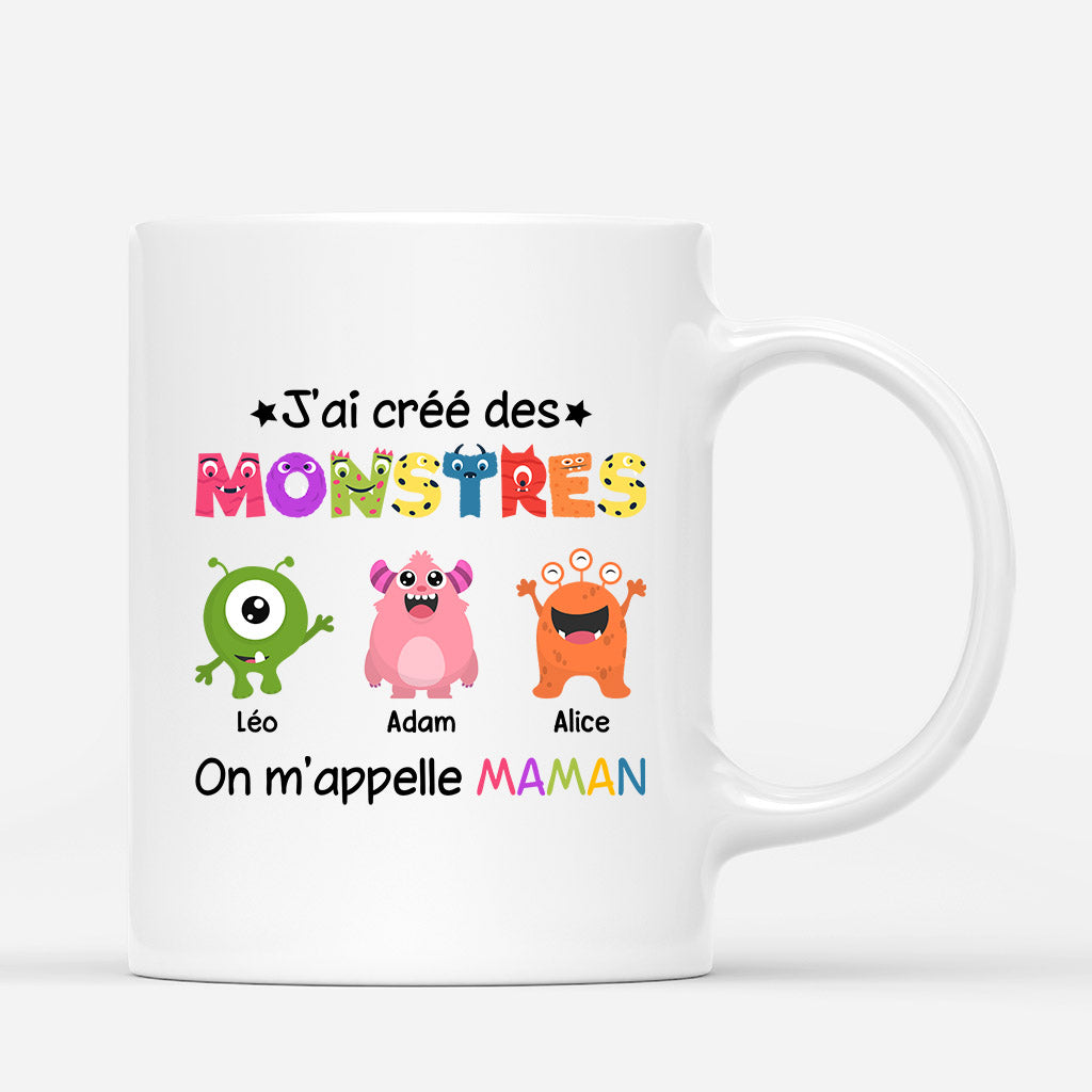 J_ai Cree des Monstres On M_appelle Maman - Cadeau Personanlise Mug pour Maman Mamie J_ai Cree des Monstres On M_appelle Maman - Cadeau Personanlise Mug pour Maman Mamie