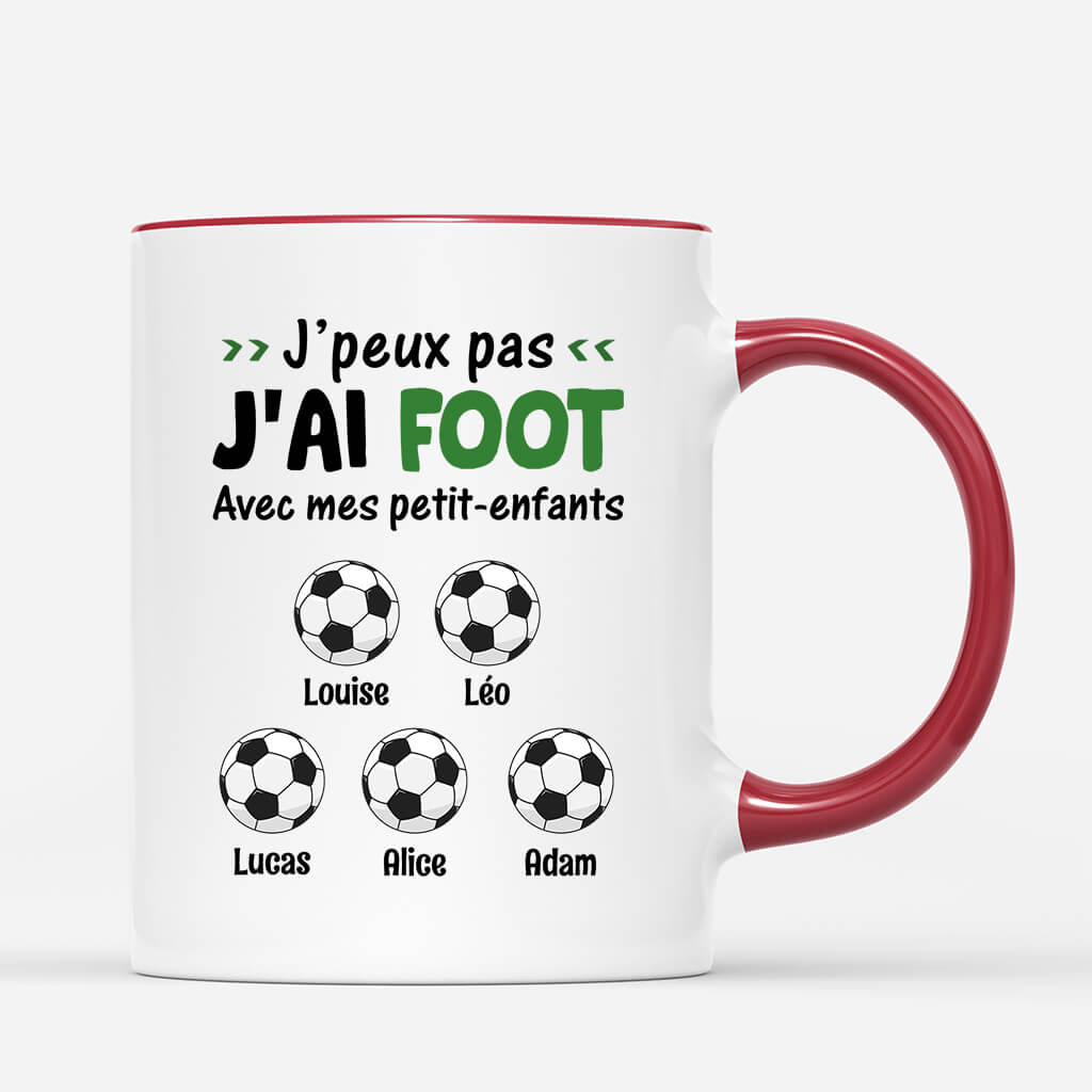 J_peux Pas J_ai Foot Avec Mes Enfants - Cadeau Personnalise Mug Pour Fans de Sport J_peux Pas J_ai Foot Avec Mes Enfants - Cadeau Personnalise Mug Pour Fans de Sport