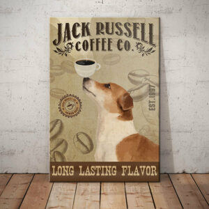 Jack Russell Terrier Coffee Company Canvas