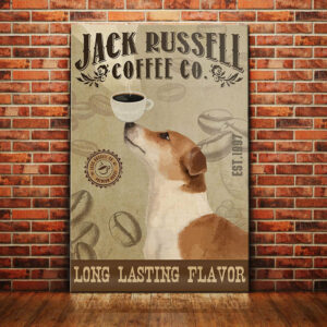 Jack Russell Terrier Coffee Company Canvas