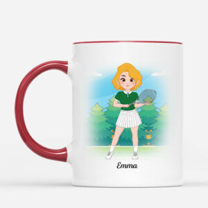 Je Ne Crie Pas C_est La Voix De Ma Maman Tennis – Cadeau Personnalise  Mug Pour Femme
