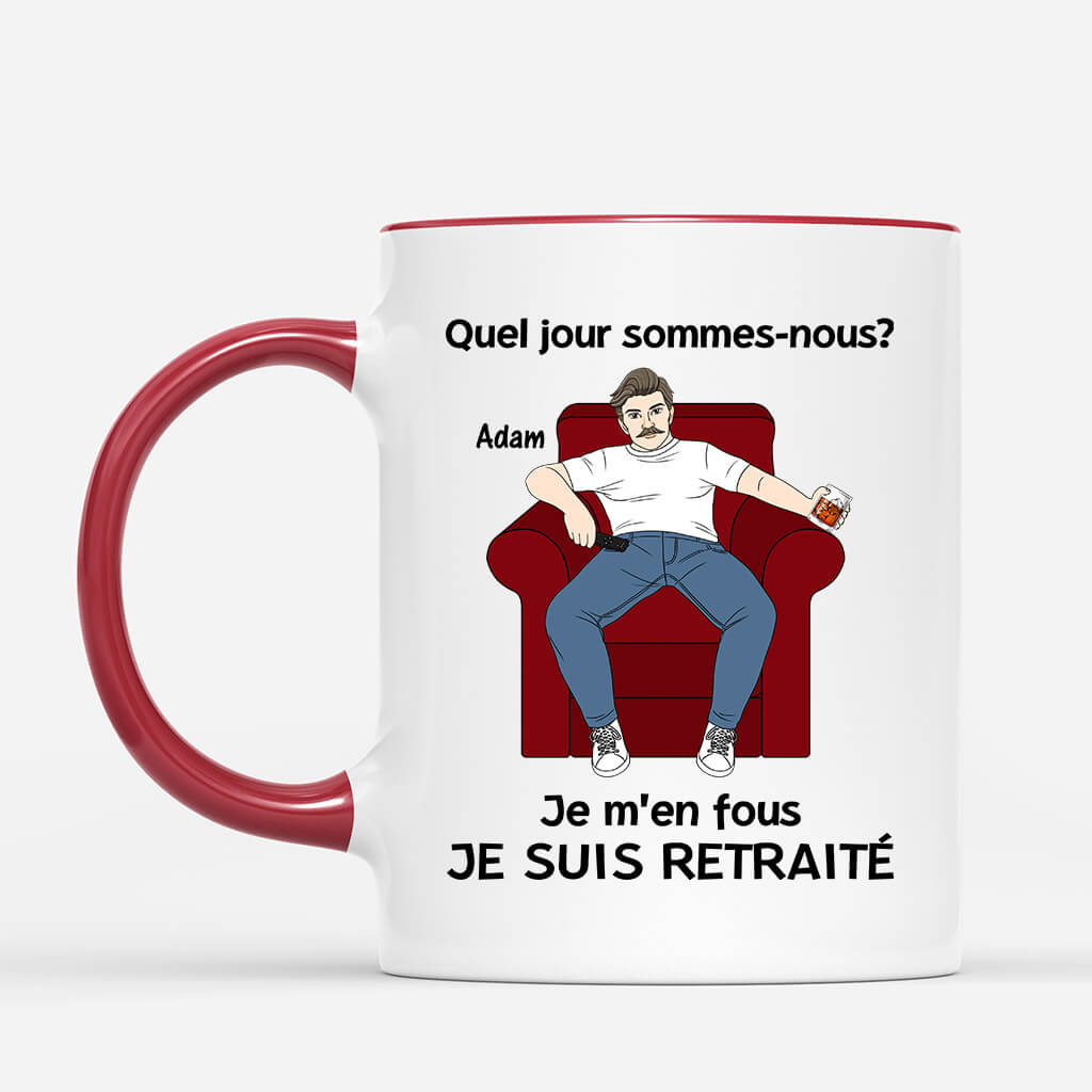 Je Suis Retraite - Cadeau Personnalise Mug pour Papa Papi Je Suis Retraite - Cadeau Personnalise Mug pour Papa Papi