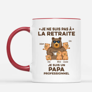 Je Suis Un Grand-Pere Professionnel Papi Ours – Cadeau Personnalise  Mug pour Papa Papi