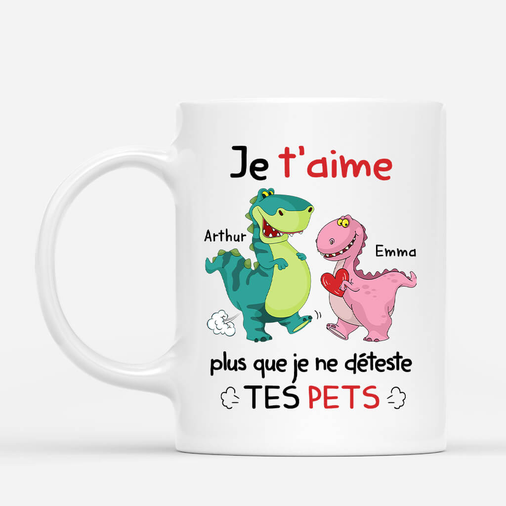 Je T_Aime Plus Que Je Ne Deteste Tes Pets - Cadeau Personnalise Mug pour Couple Je T_Aime Plus Que Je Ne Deteste Tes Pets - Cadeau Personnalise Mug pour Couple