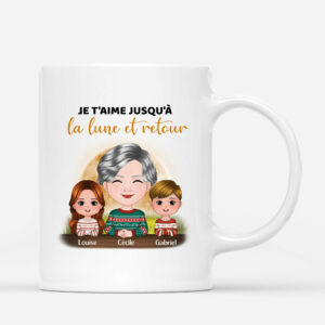 Je T_aime, Mamie – Cadeau Personnalise  Mug pour Mamie