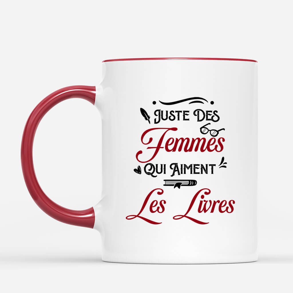 Juste Une Femme Qui Aime Les Livres - Cadeau Personnalise Mug Pour Femme Juste Une Femme Qui Aime Les Livres - Cadeau Personnalise Mug Pour Femme