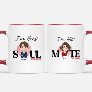 L’âme Sœur Je Suis Le Sien – Cadeau Personnalise  Mug pour couple