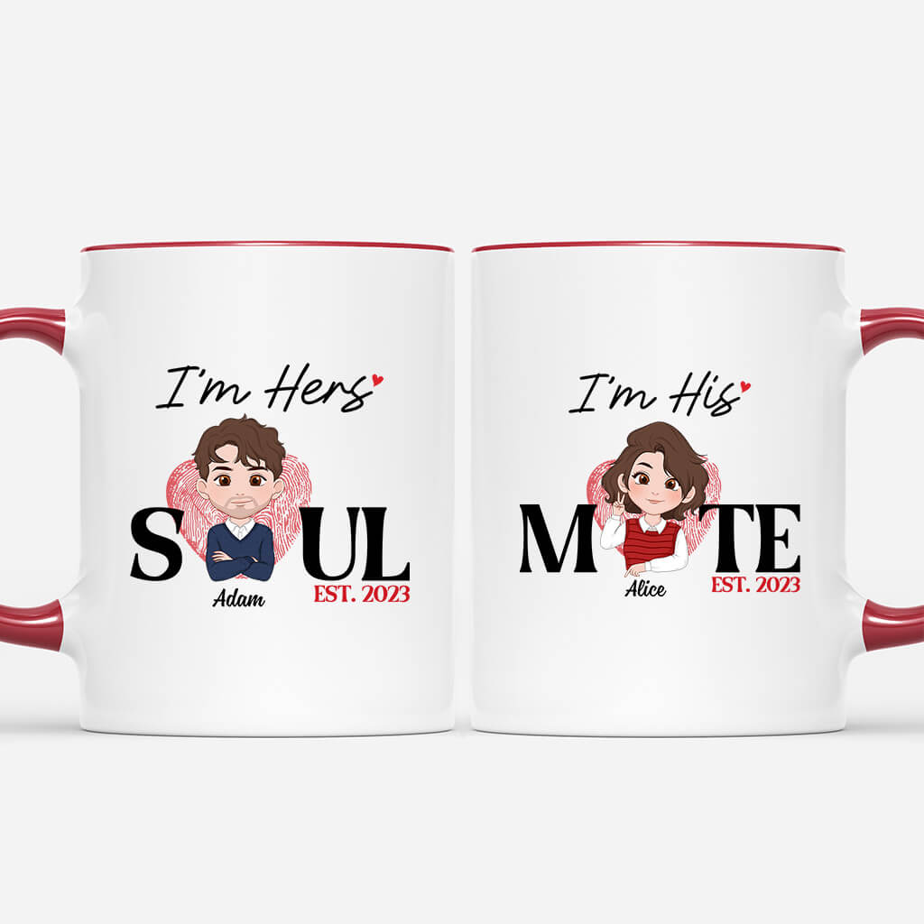 L’âme Sœur Je Suis Le Sien - Cadeau Personnalise Mug pour couple L’âme Sœur Je Suis Le Sien - Cadeau Personnalise Mug pour couple