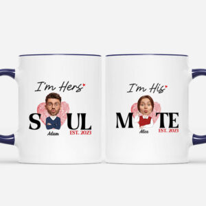 L’âme Sœur Je Suis Le Sien – Cadeau Personnalise  Mug pour couple