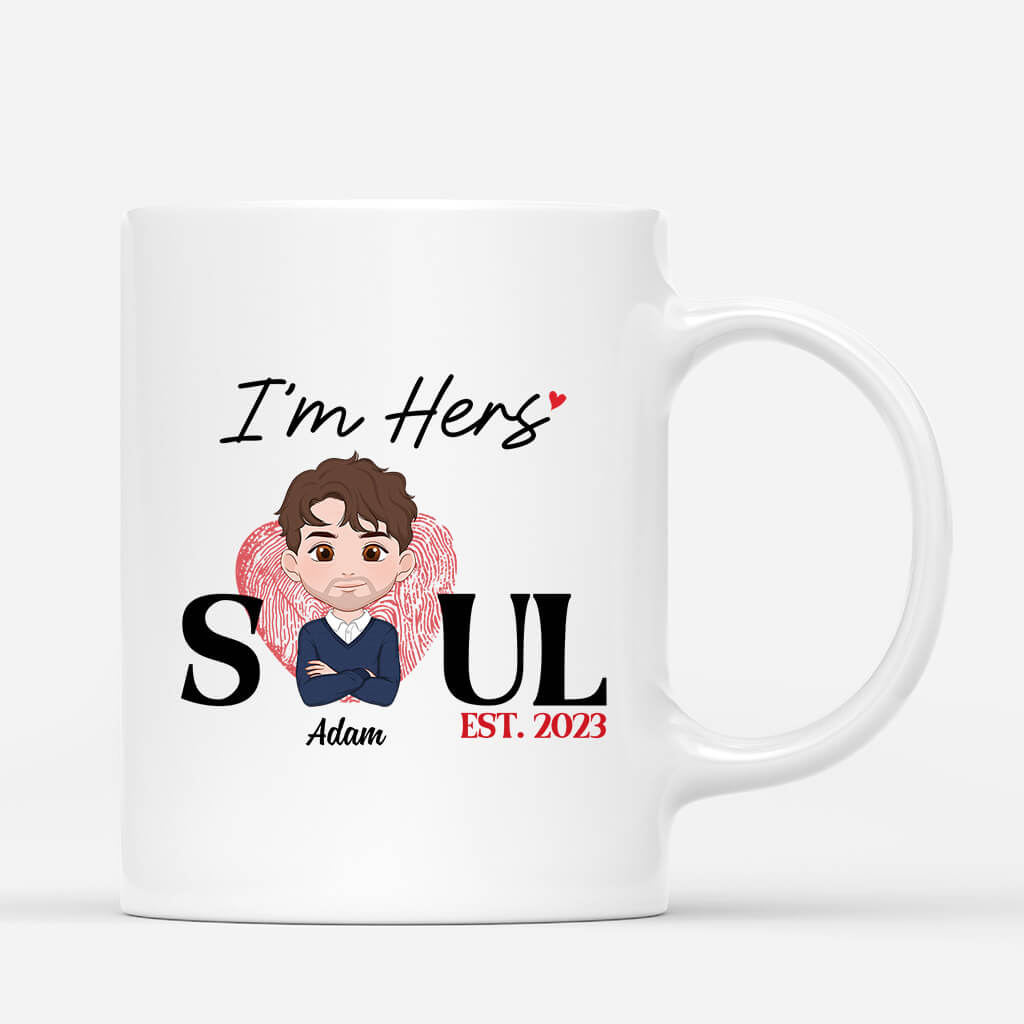 L’âme Sœur Je Suis Le Sien - Cadeau Personnalise Mug pour couple L’âme Sœur Je Suis Le Sien - Cadeau Personnalise Mug pour couple