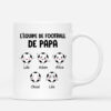 L_Equipe de Football de Papa Papy – Cadeau Personnalise  Mug pour Papa Papy