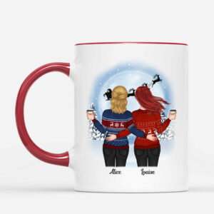 L_amour Des Soeurs – Cadeau Personnalise  Mug pour Sœurs Noel